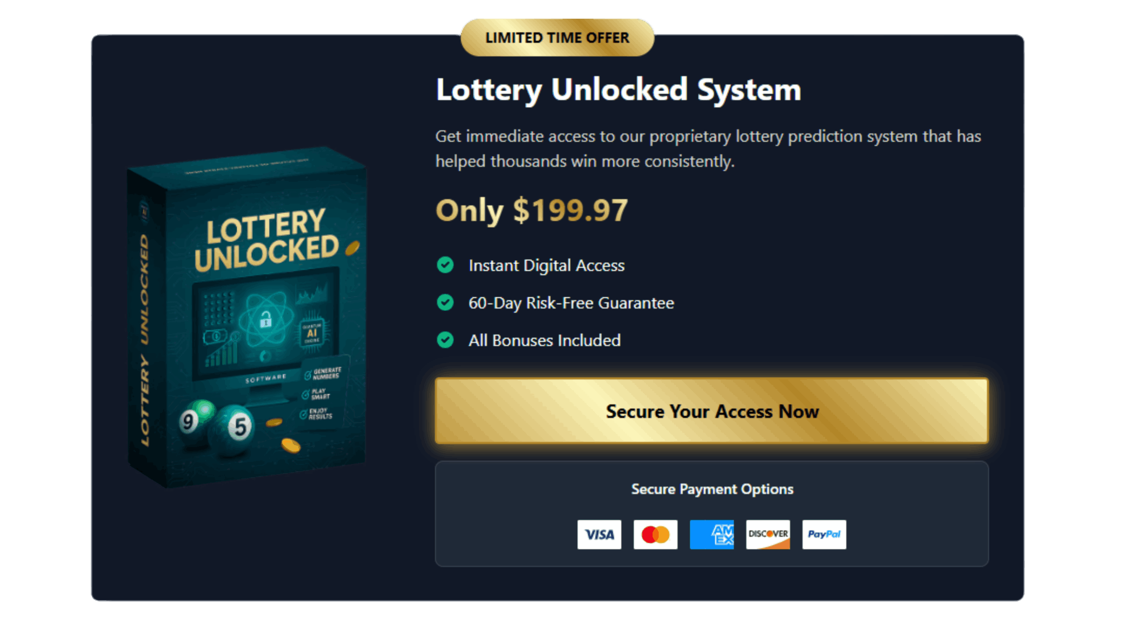 Lottery Unlocked Pricing
